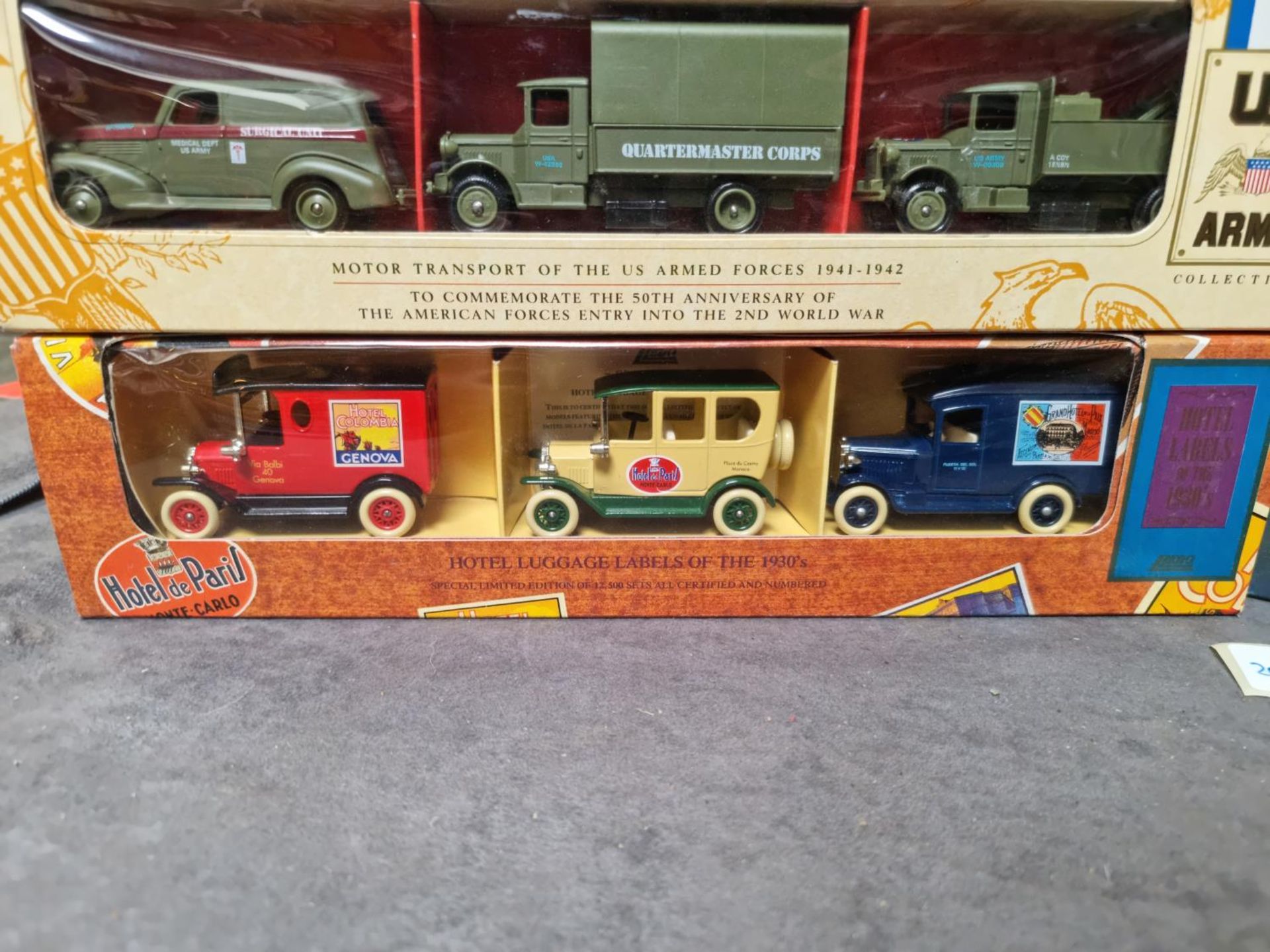 3 x Lledo Boxed Diecast Sets Comprising Of # HLL2003, Hotel Luggage Labels Of The 1930's Set # - Image 2 of 4