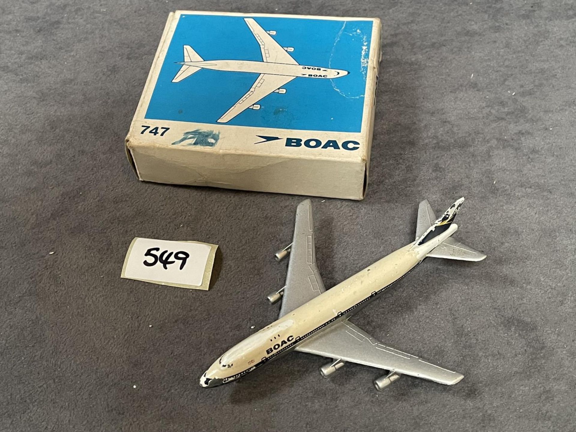 Schuco #335793 BOAC Boeing 747 In Original Box 1/600 Scale