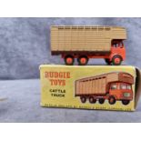 Budgie Toys Rare No.220 Leyland Hippo Cattle Truck Issued 1959-66 Length 97mm Mint Model In Firm Box