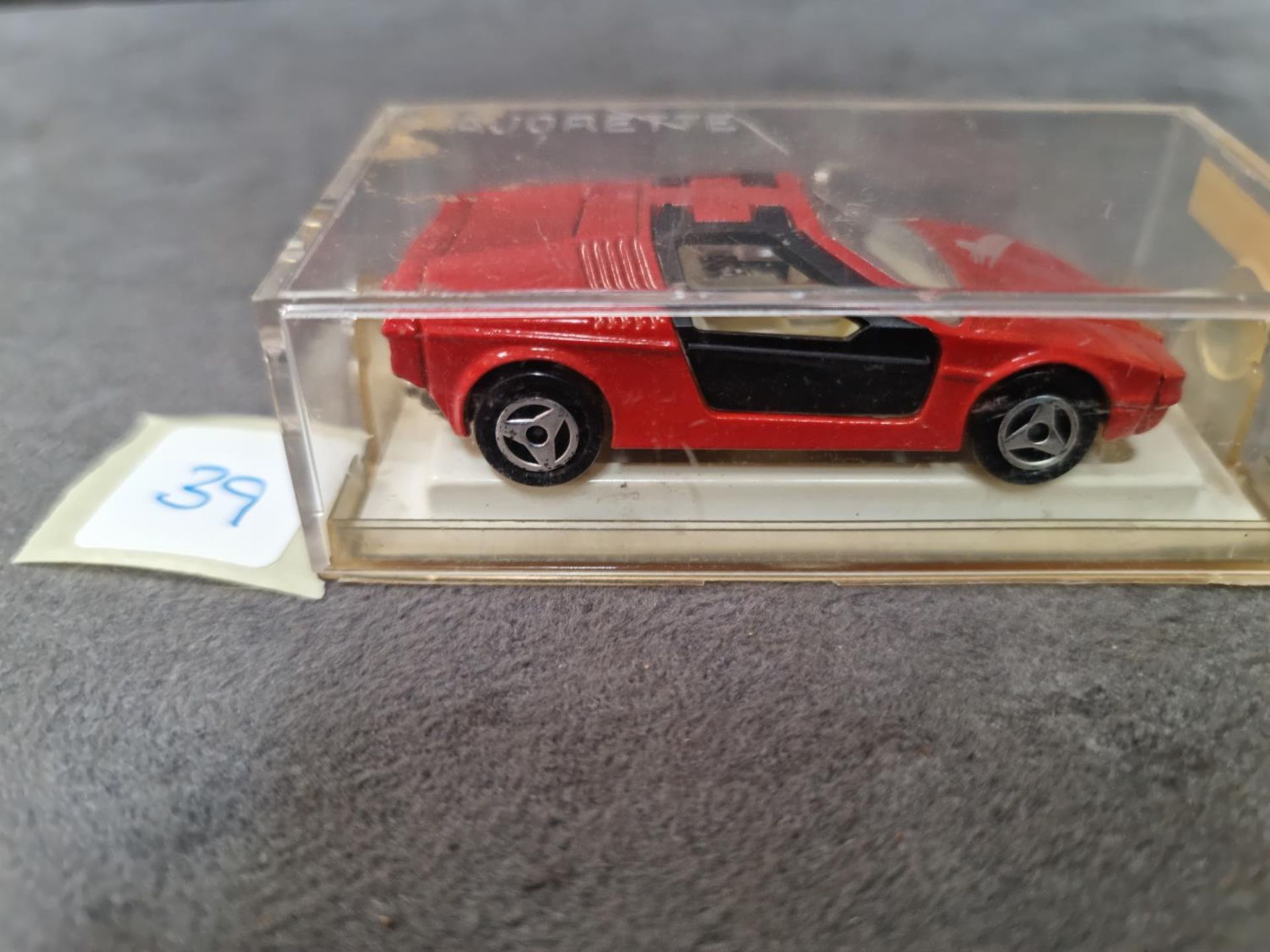 Majorette #217 Turbo BMW Red Hard Plastic Case 1994