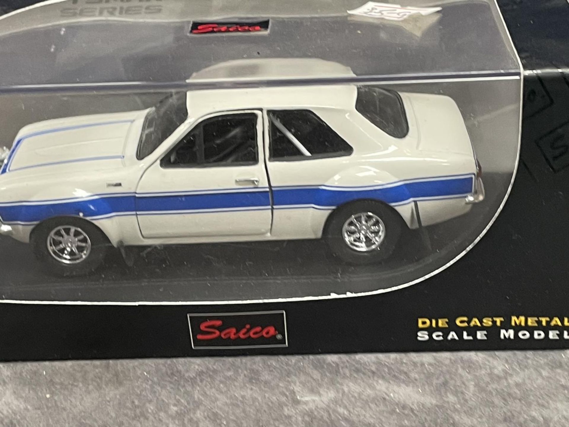 Saico Scale Models Craftsman Series #TY3884 Ford Escort MKI RS 2000 On Display Case And Box - Image 2 of 4