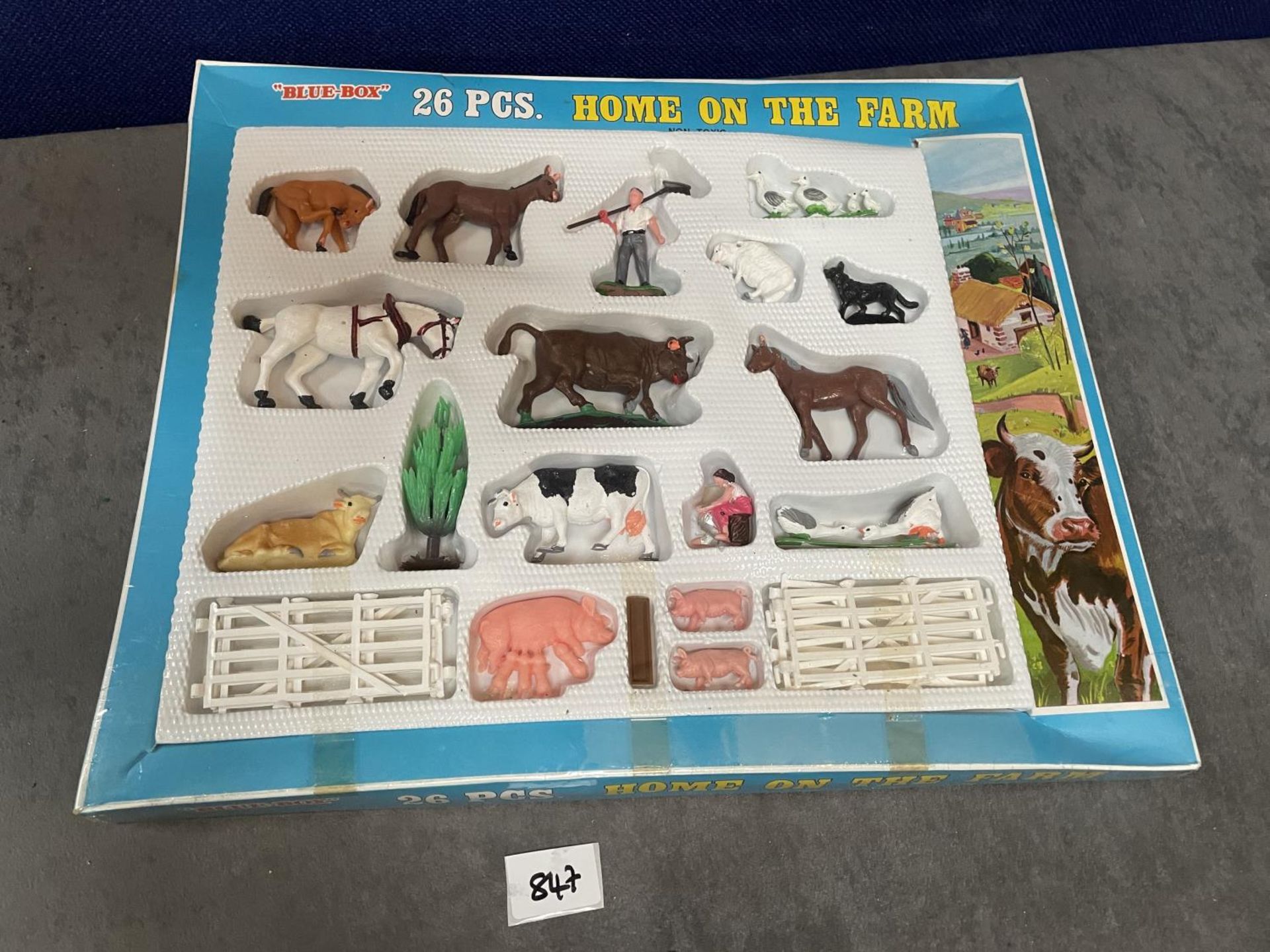 Blue-Box Product #77715 26 Pcs Home On The Farm Mint In Original Box With Original Cellophane Made