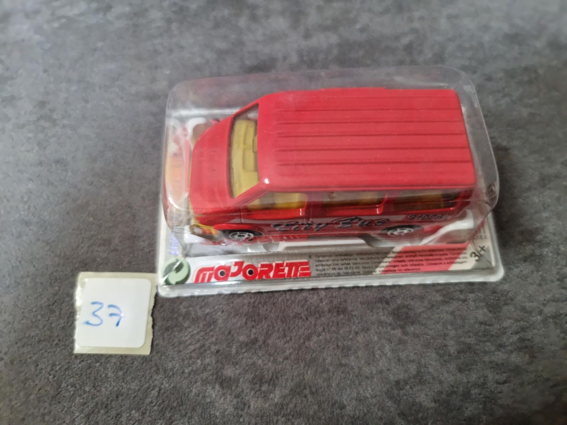 Majorette #243 Ford Transit Red Sealed Card 1988