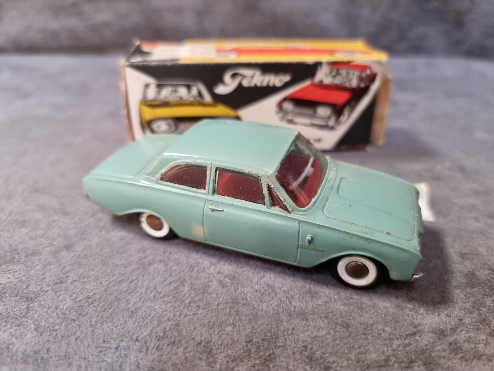 Tekno Diecast #826 Taurus 17M In Blue With A Red Interior Excellent Model With Firm Box Made In