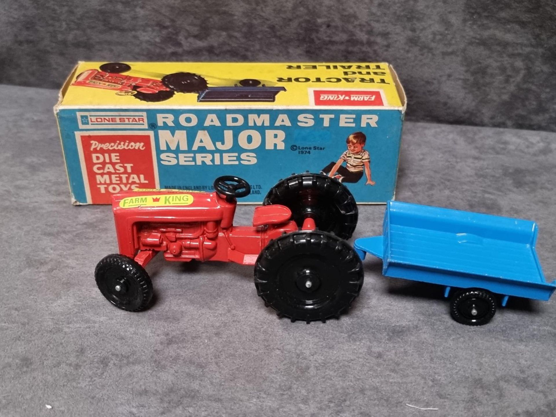 Lonestar Farm King Tractor And Trailer Major Series #.1258 With Inner Packaging In Box - Image 2 of 2