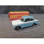 Dinky #189 Triumph Herald Mint Model In A Crisp Box Pale Blue Lower Body And Roof, White, Spun Hubs#