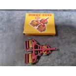 Dinky #323 Triple Gang Mower Very Good In Excellent Box A Red Triple Gang Mower Which Can Attach