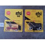 EFSI (Holland) Diecast Metal Models Set Of 2 x Comprising #MT9 1:62 Scale 1919 Model T Ford Delivery
