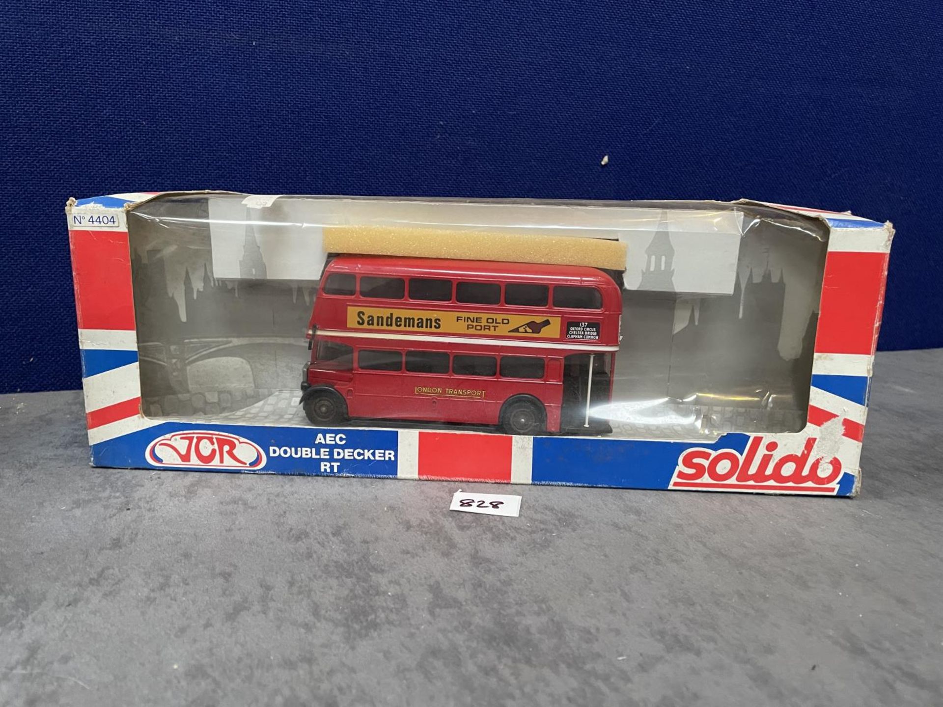 Solido #4404 AEC Double Decker RT London Transport With Sandmans Decal In Box