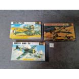 3x Revell 1/72 Scale Boxed Model Kits Loose With Instructions Comprising Of #H-656 Boeing P-26A "