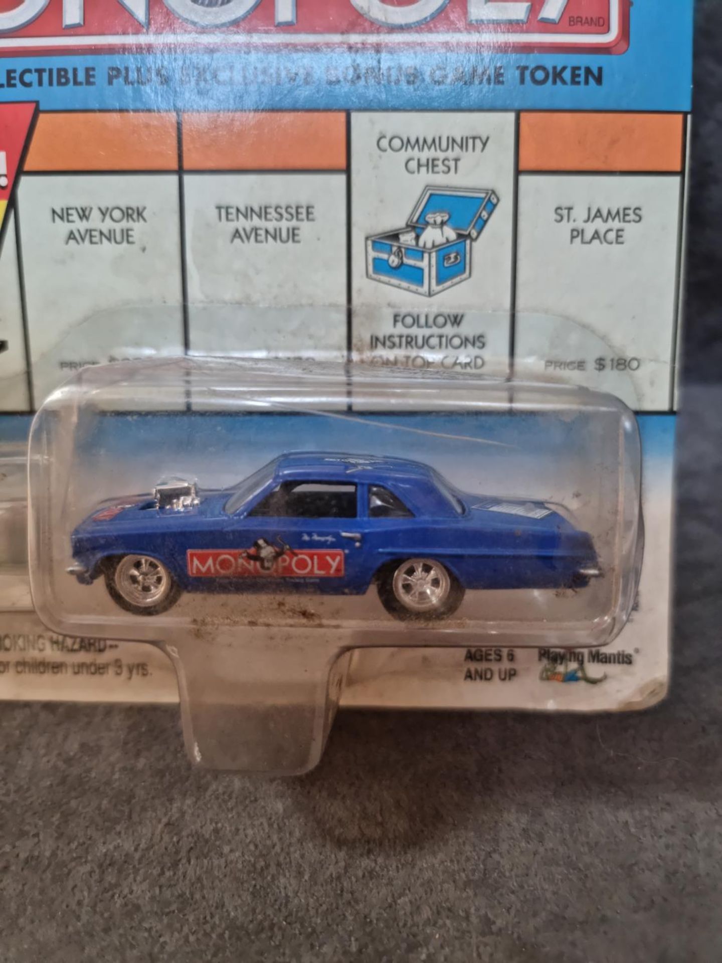 Johnny Lightning Monopoly Diecast Collectible Car #155-20 By Playing Mantis In Original Bubble - Image 2 of 2