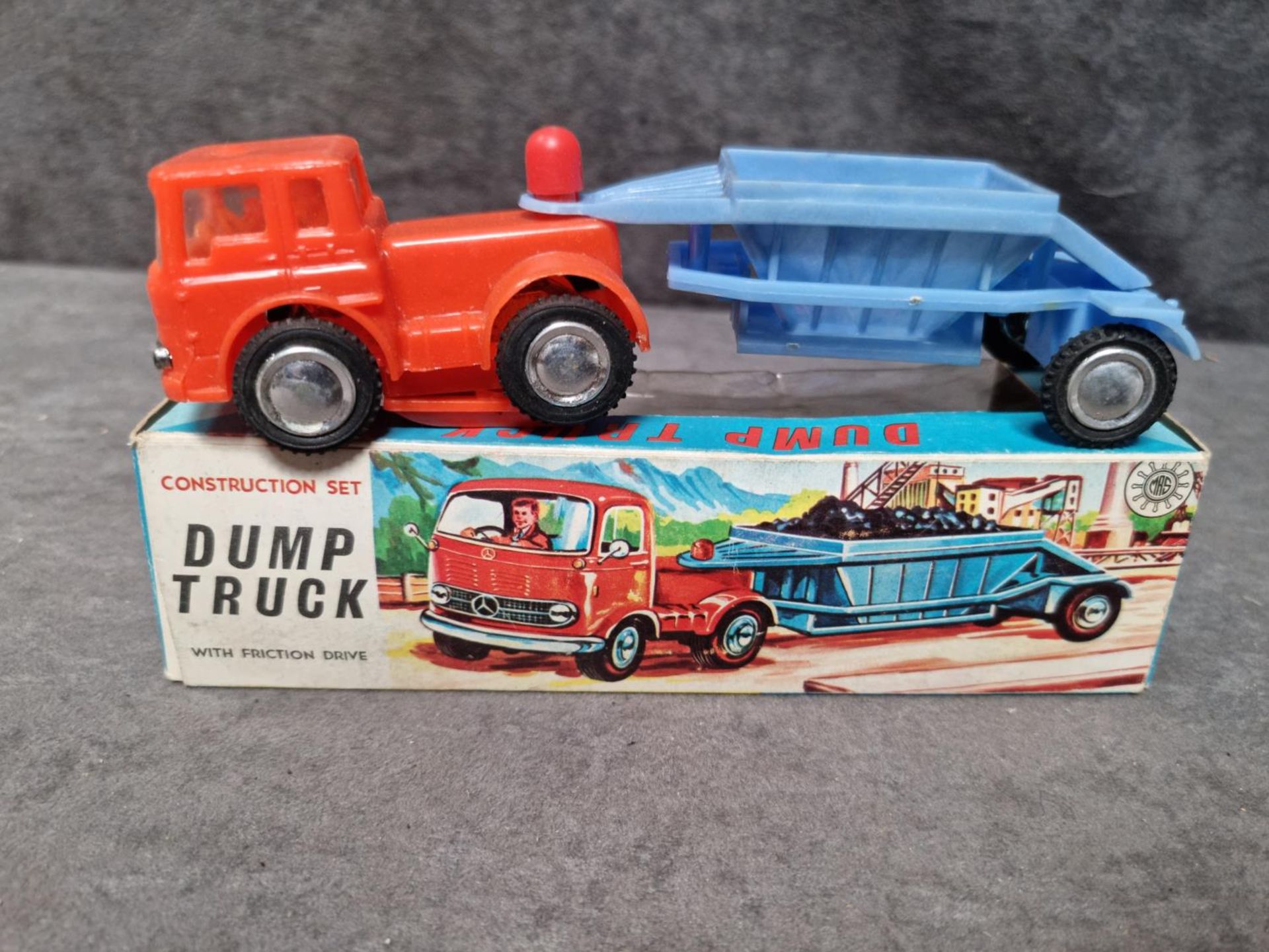 Construction Set Dump Truck With Friction Drive #1006 Made In Hong Kong - Image 2 of 2