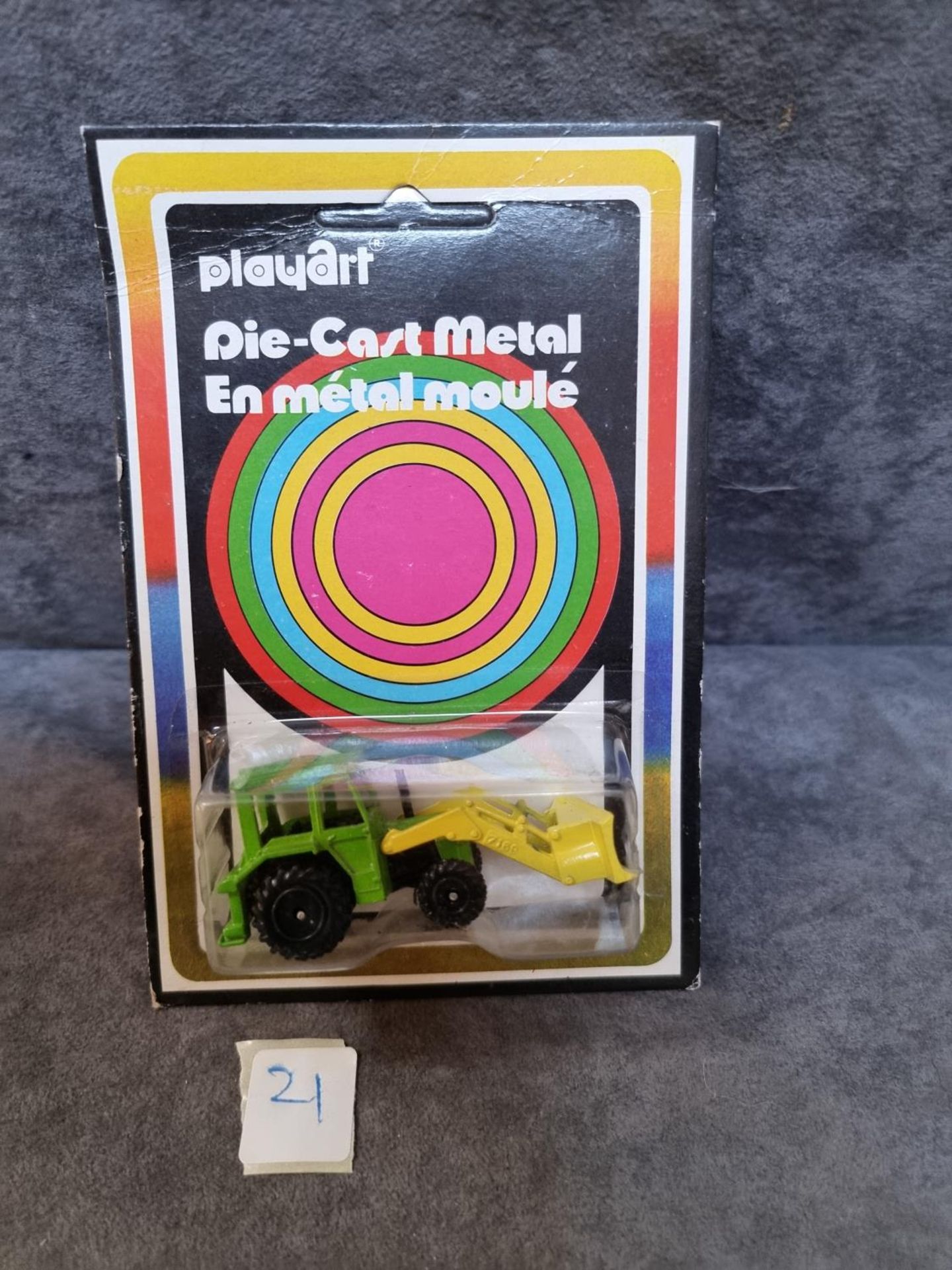 Playart Diecast Metal #7169 Tractor With Angeldozer On Card Playart Was A Toy Company Owned By