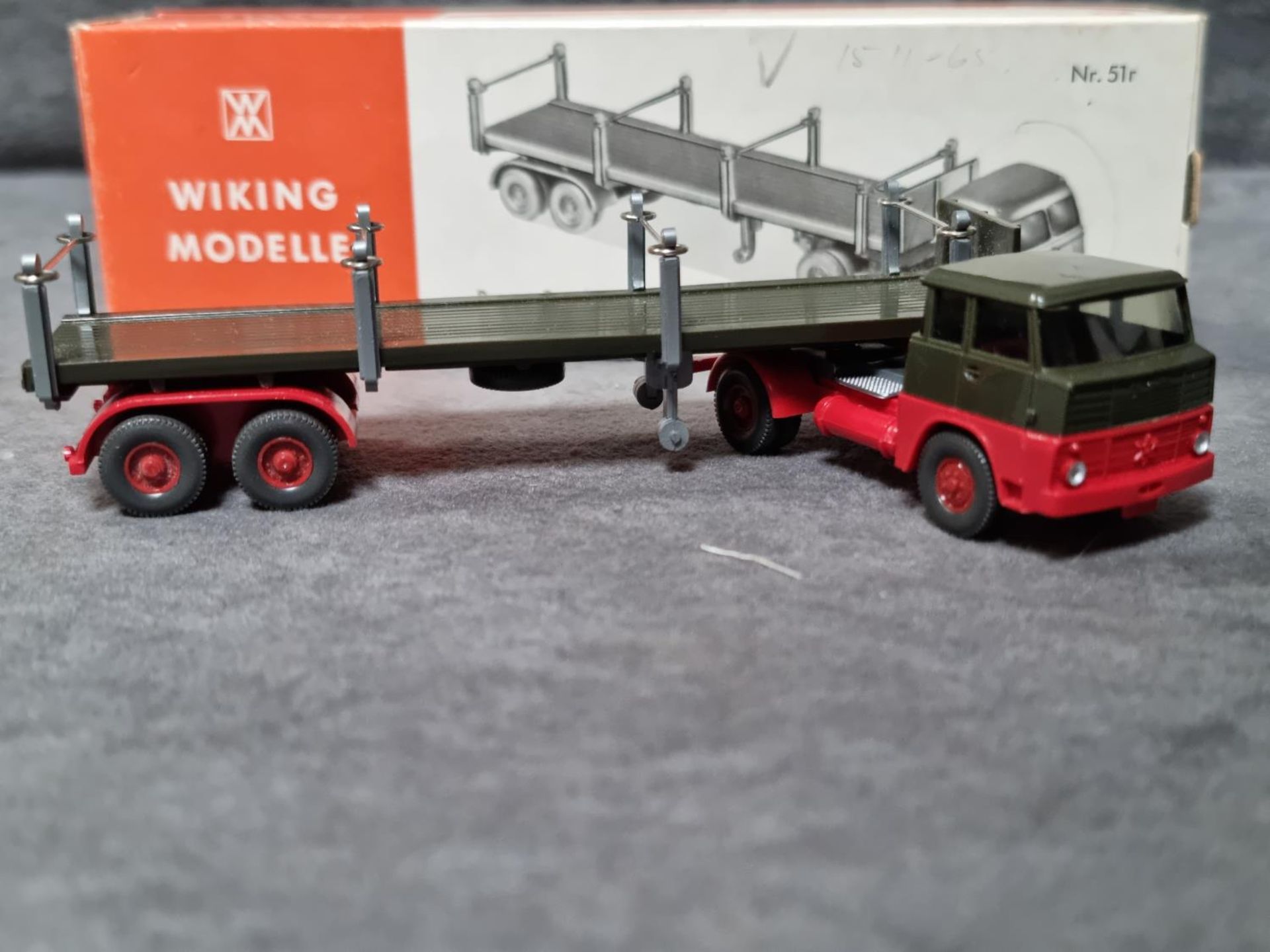 Wiking Nr.51R Mercedes MB Pullman Rungen Sattelzug M. Orig. Pappkarton #699 - Image 2 of 2