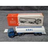 Wiking Germany HO Scale #80a Aral Tanker Trailer Truck