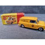 Dinky #274 AA Patrol Mini Van Yellow (AA Service) - Yellow Body And White Roof. AA Service To Van