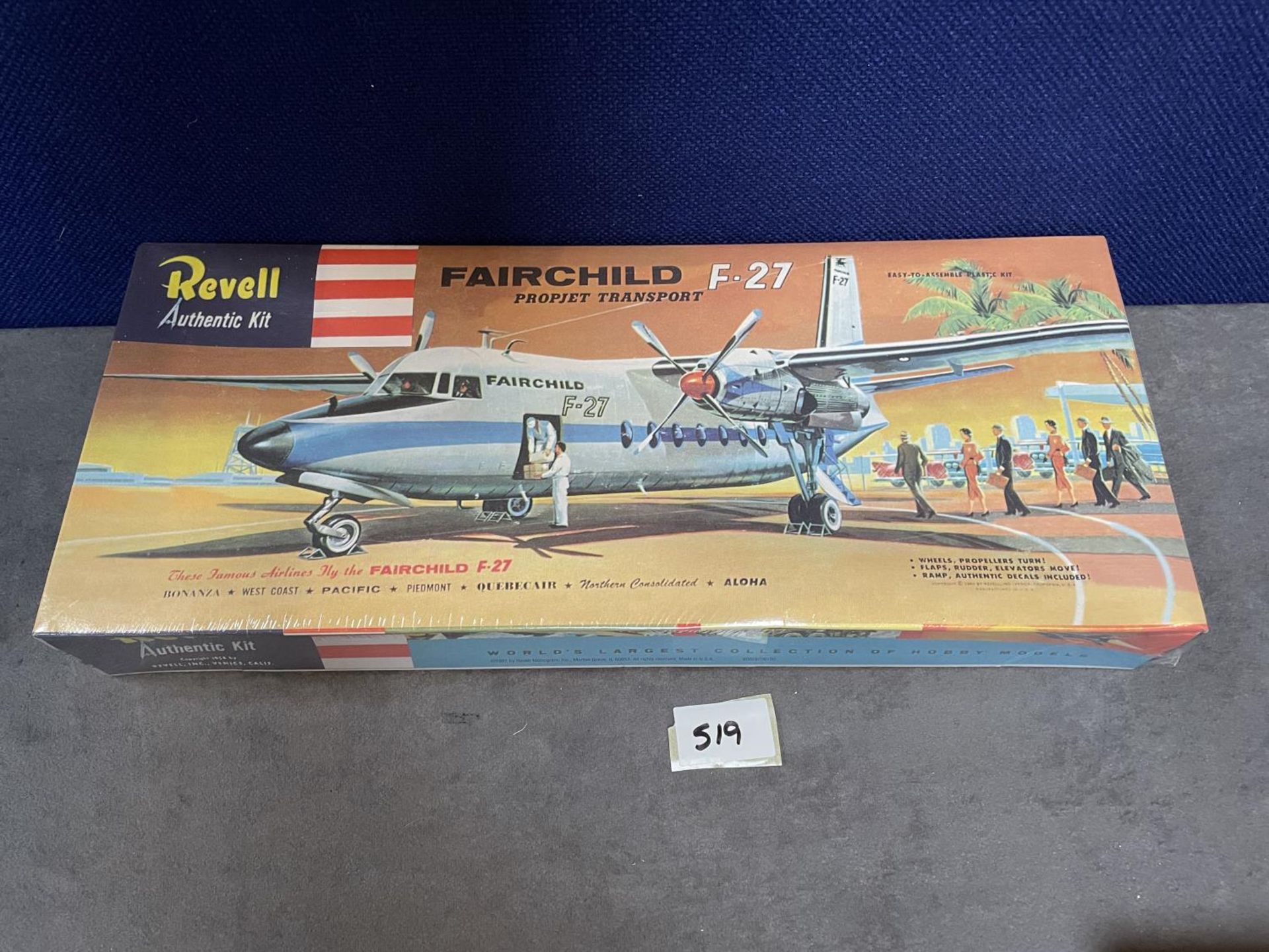 Revell #H297 Fairchild F-27 Propjet Transport Revell | No. H-297 | 1:94 1958 Sealed