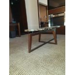 Kravetz Polished Marble Oval Coffee Table 136 X 50 X 44cm ( Loc 441)