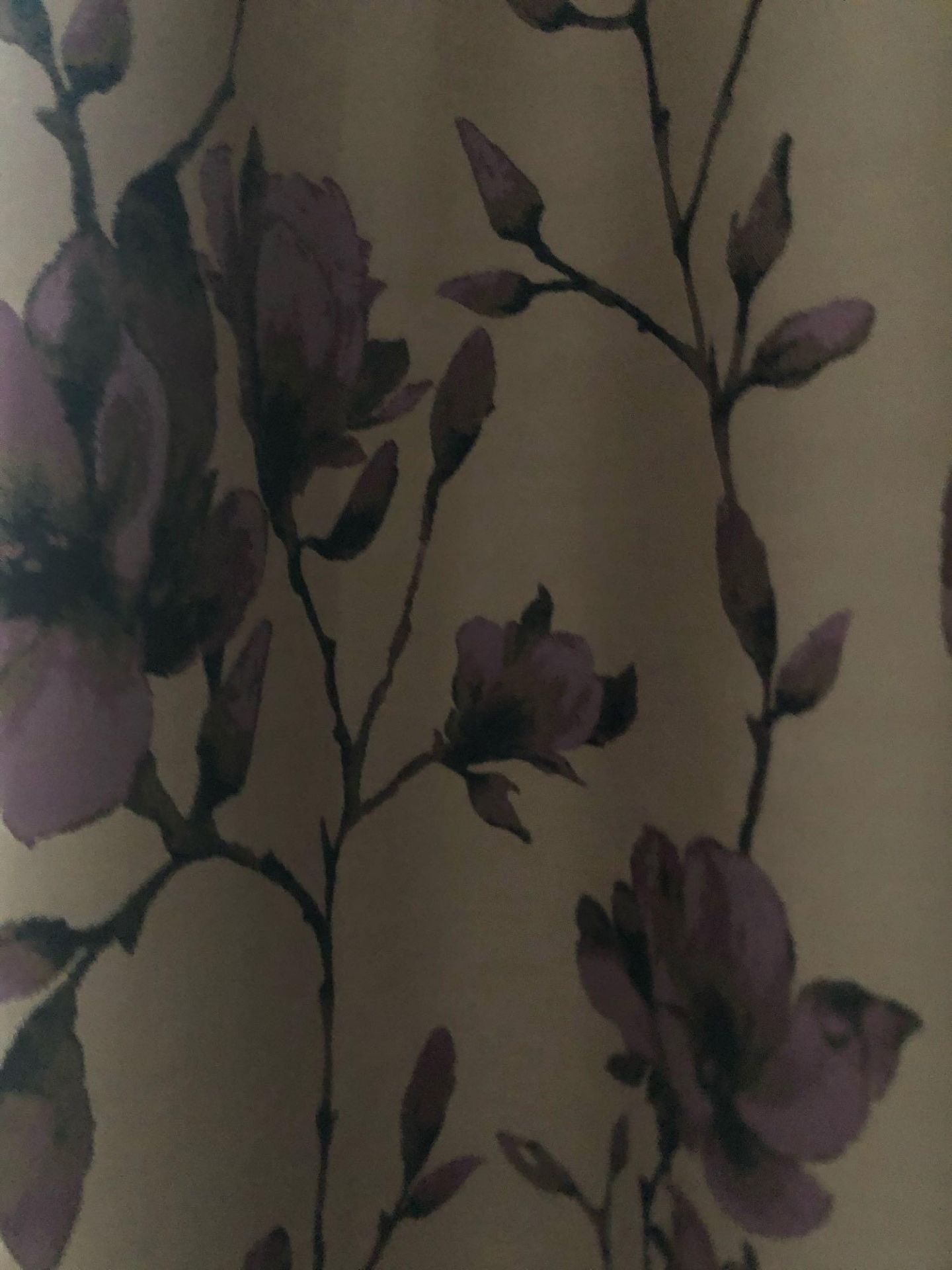 A Pair Drapes Jim Thompson Fabrics Soft Pink Floral Design Each Panel Measures 130 (W) X 270 (D) ( - Image 2 of 3