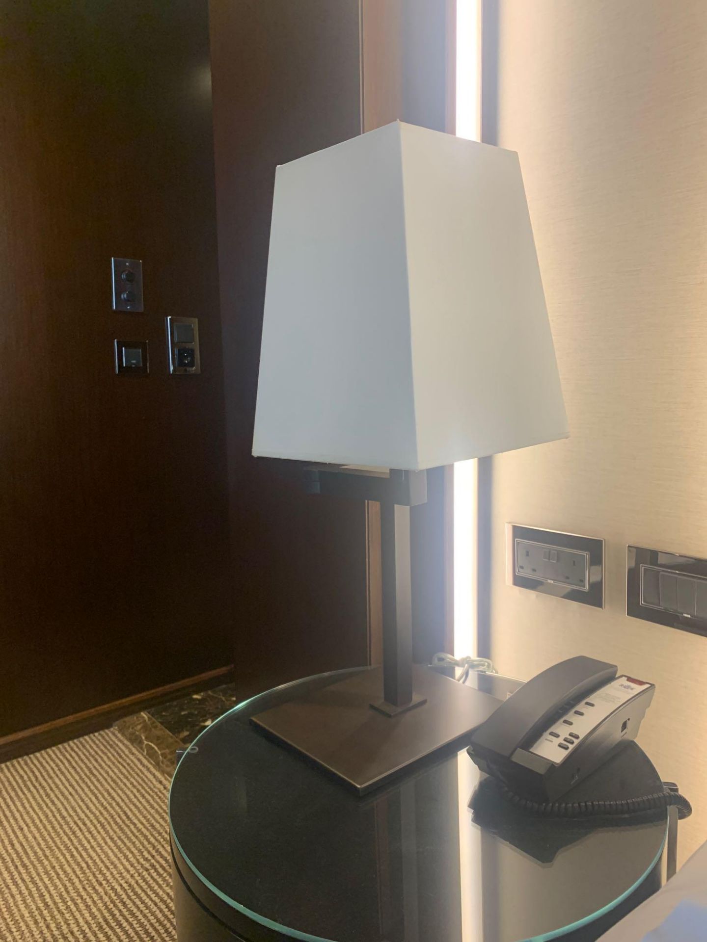 A Pair Of Sifra LMS400/ENG Table Lamp Metal Patinated With Beige Shade And Metal Base 60cm (Loc - Image 6 of 6
