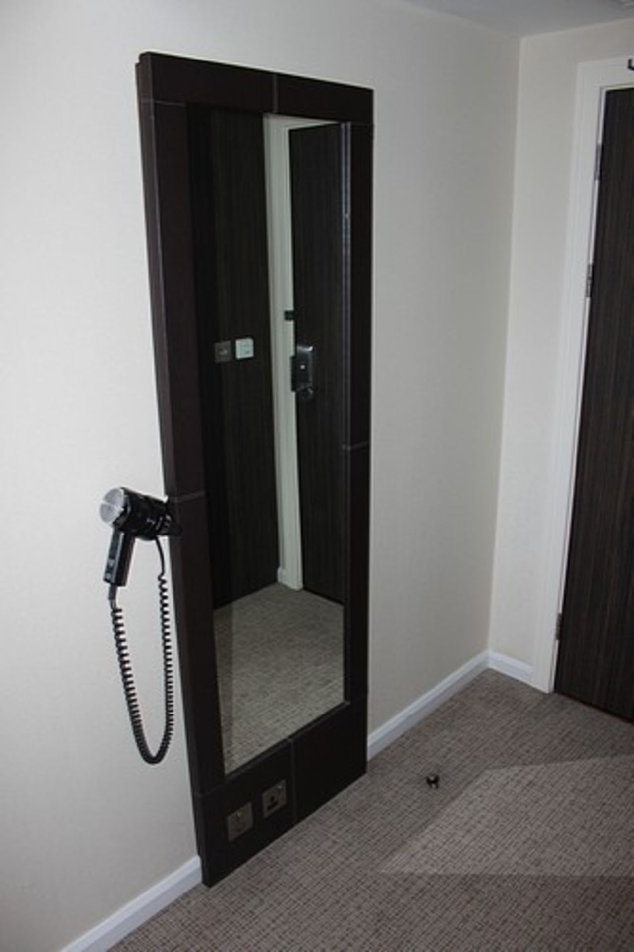 Curtis Contract Furniture Full Length Dress Mirror Brown 534 (w) x 50 (d) x 2150mm (h) (Exec) - Image 3 of 3