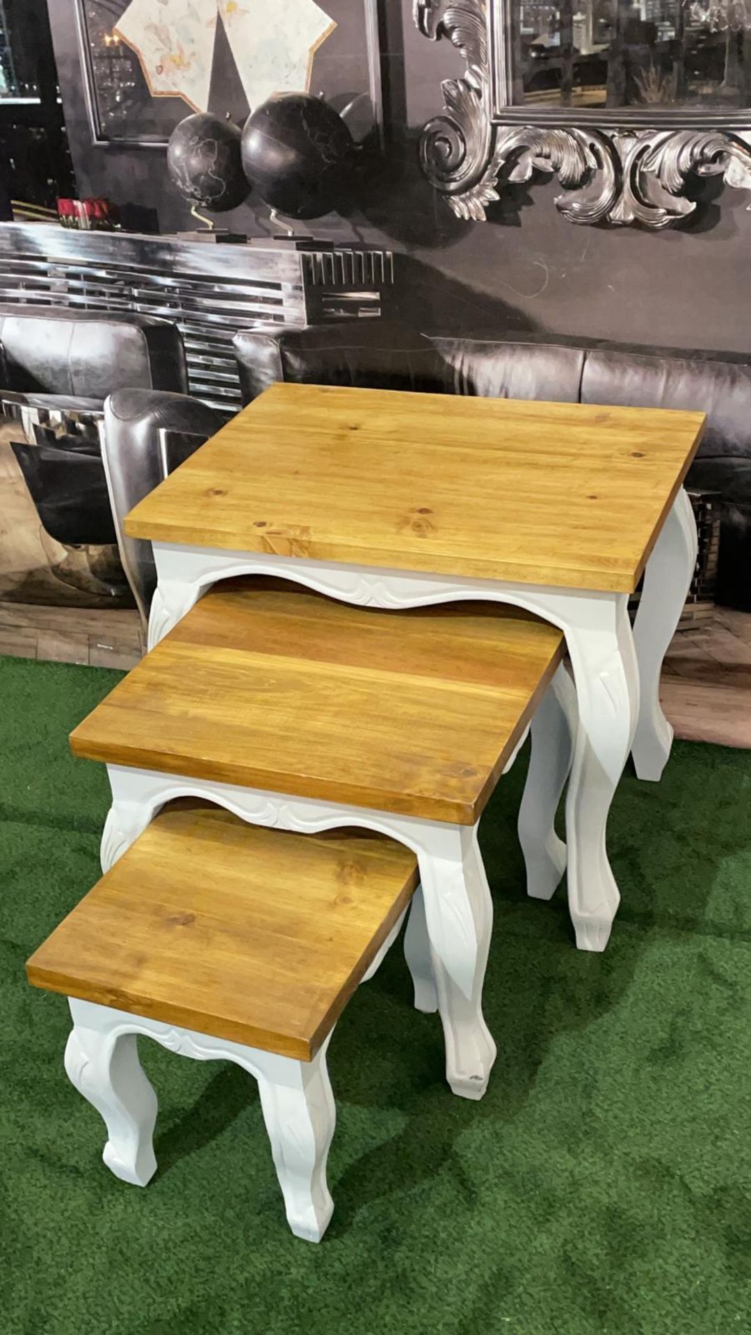 Bluebone Provence French Grey Nest Of Tables This Beautiful Nest Of Tables Is Part Of Our