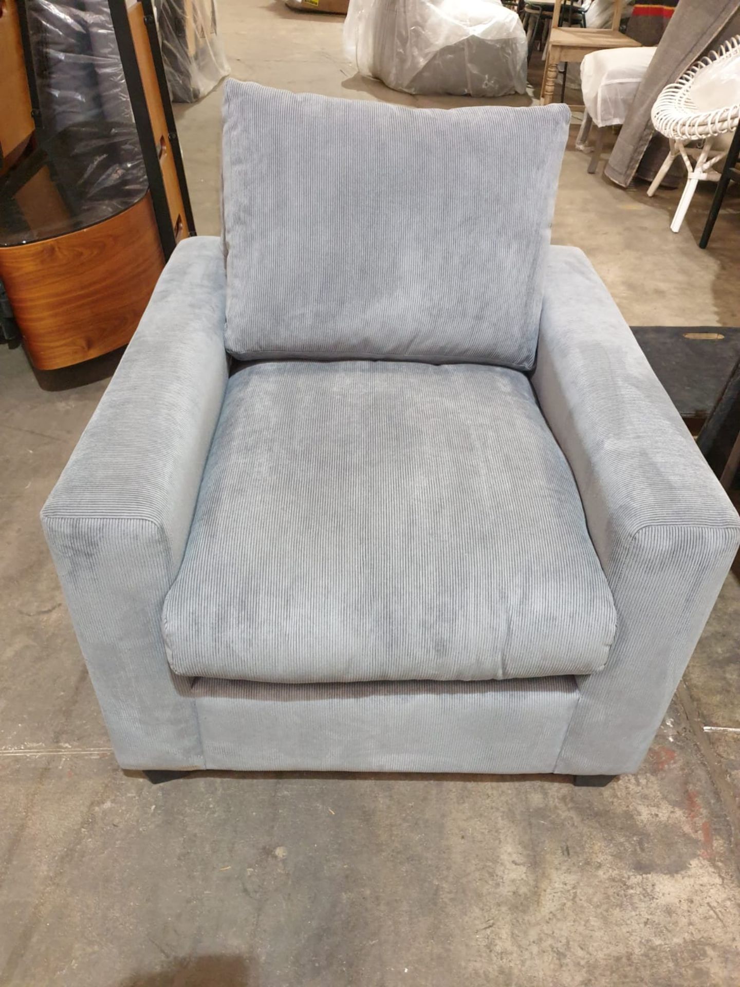 Hambleton Armchair Grey Blue Simple In Its Design, The Utility Style Hambleton Collection Is Made - Image 2 of 2