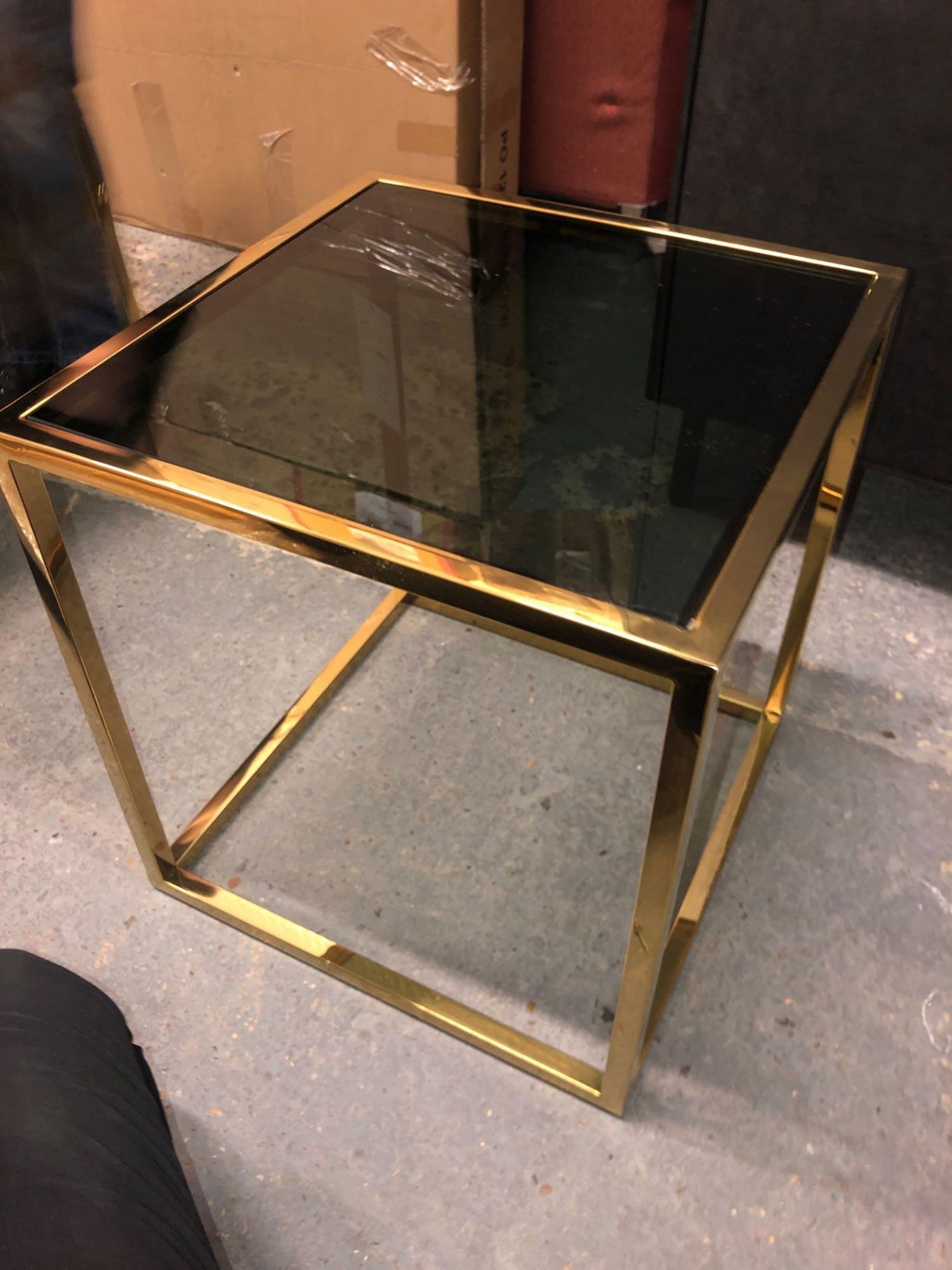 Santorino Side Table Gold 470 X 470 X 500mm This Simple Yet Sophisticated Side Table Is The - Image 2 of 2