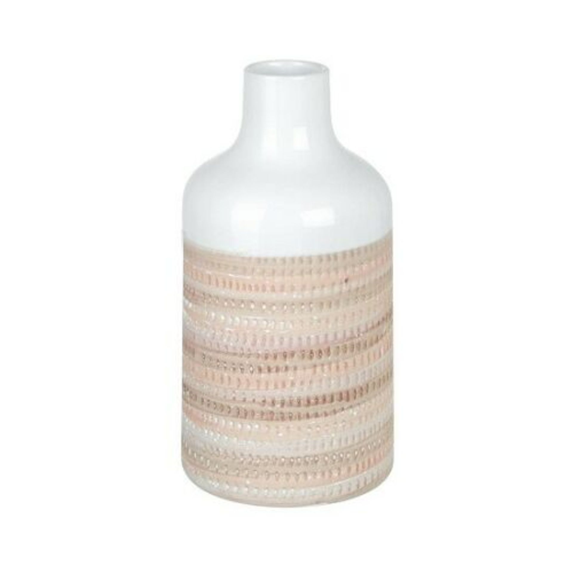 Mambo Vase White and Pink 130x320mmh Brand New Parlane Accessories We take our product seriously and