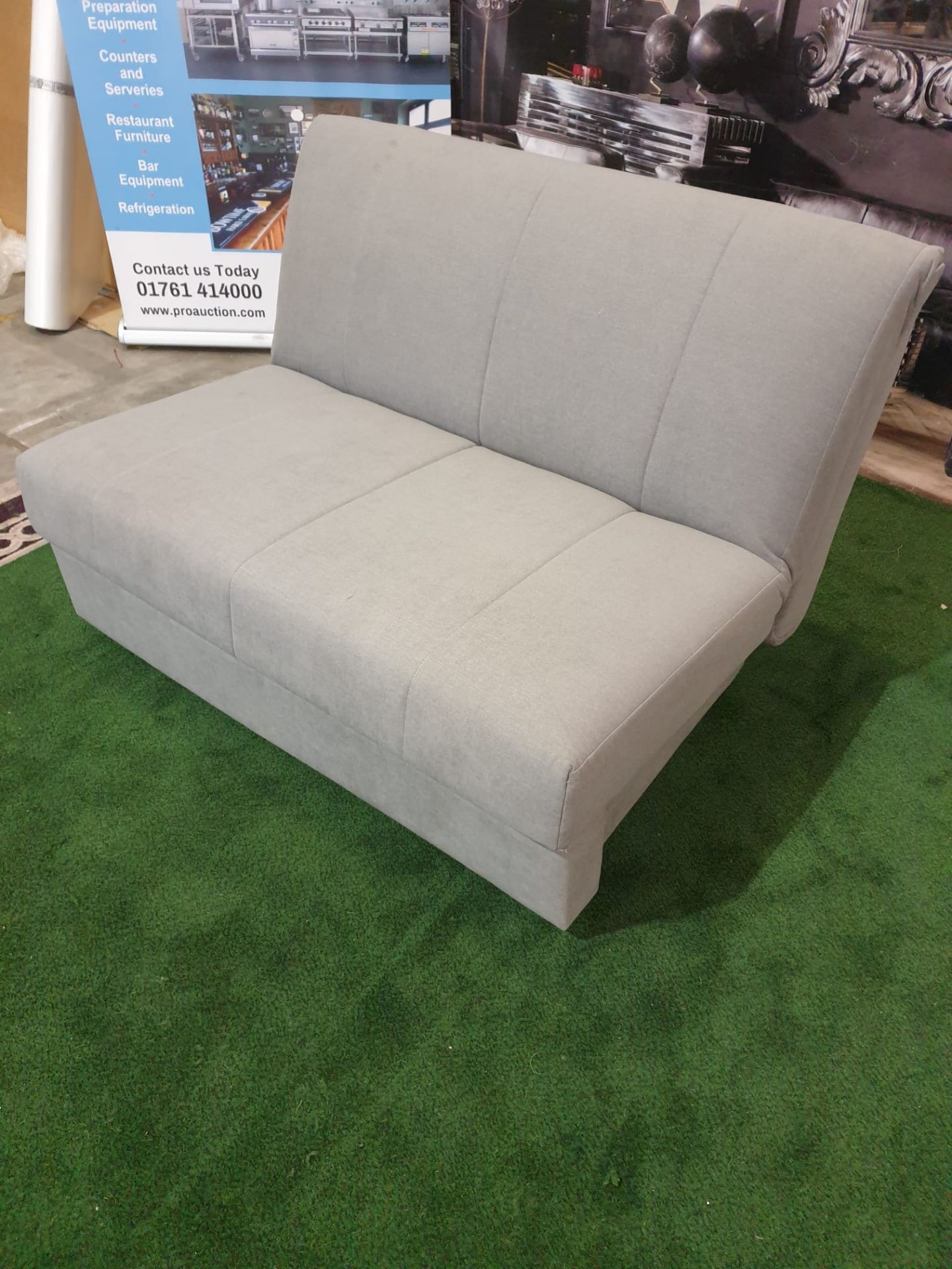 Sofa Bed Dreamworks Metz Berwick Stone Upholstered Double Sofabed UK made part of the