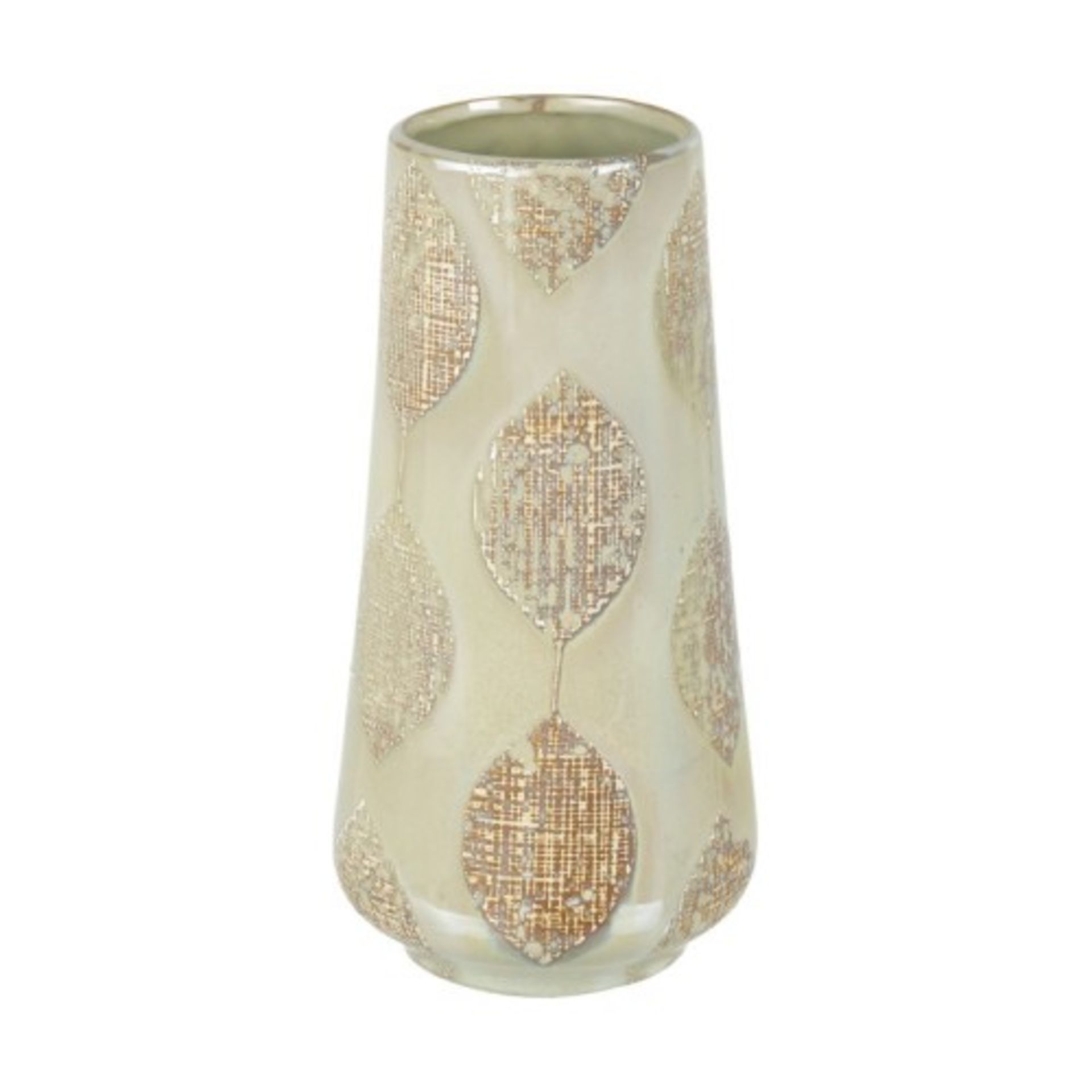 Lustre Ceramic Leafy Vase Cream 165x485mmh Brand New Parlane Accessories We take our product