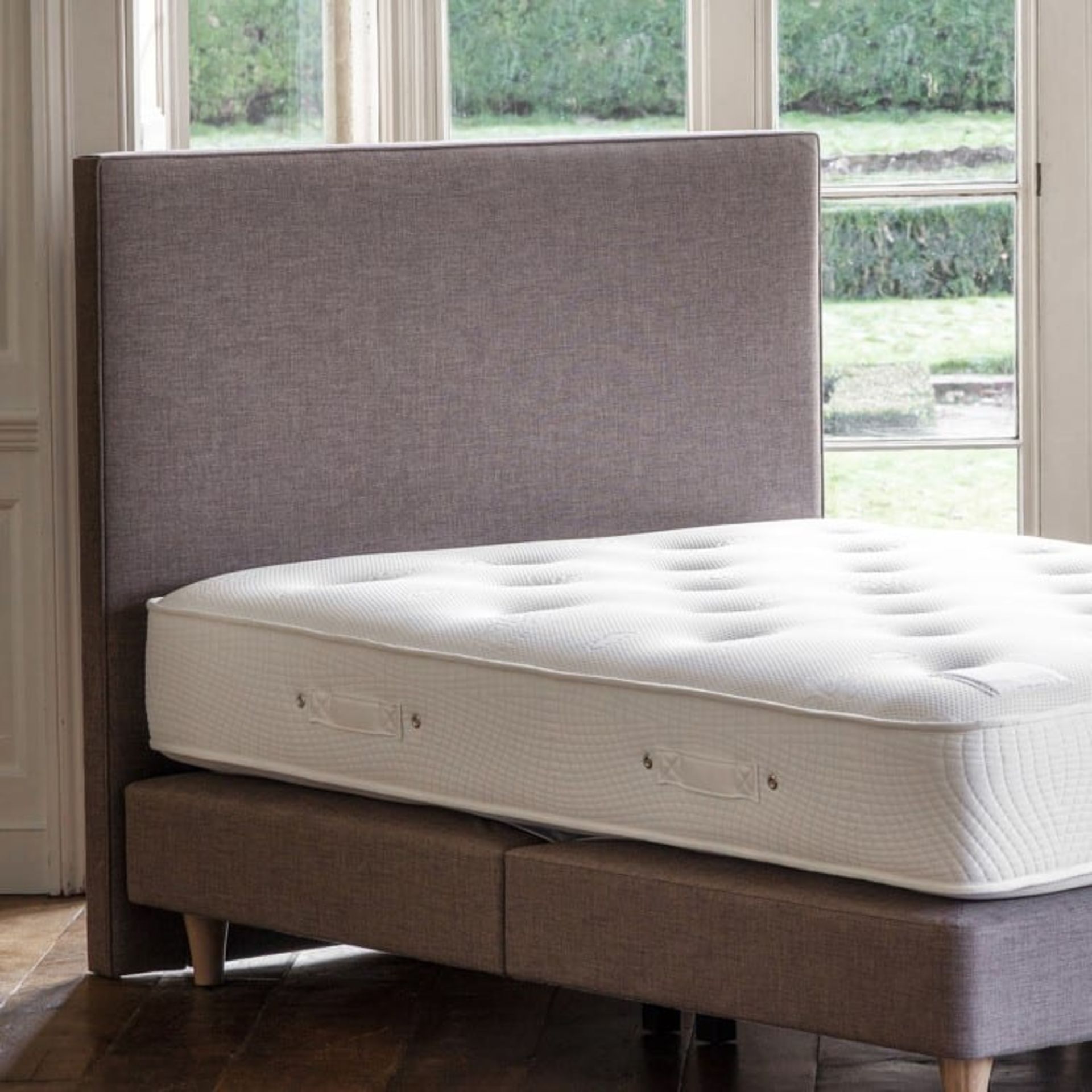 Hudson Living Simply Sleep Margot Headboard 75 x 120cm upholstered Modena Nickel Our Margot