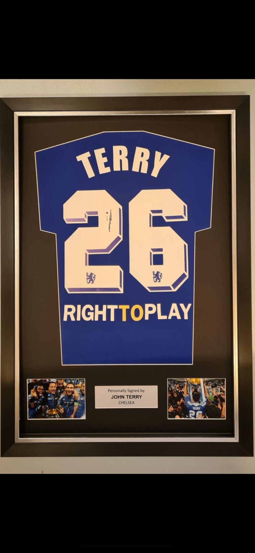 John Terry 2012 Euro Cup Final Signed And Framed Chelsea Shirt Supplied with Certificate Of