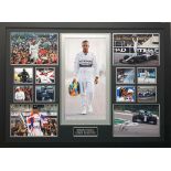 Lewis Hamilton Signed And Framed Formula 1 Display Supplied with Certificate Of Authenticity