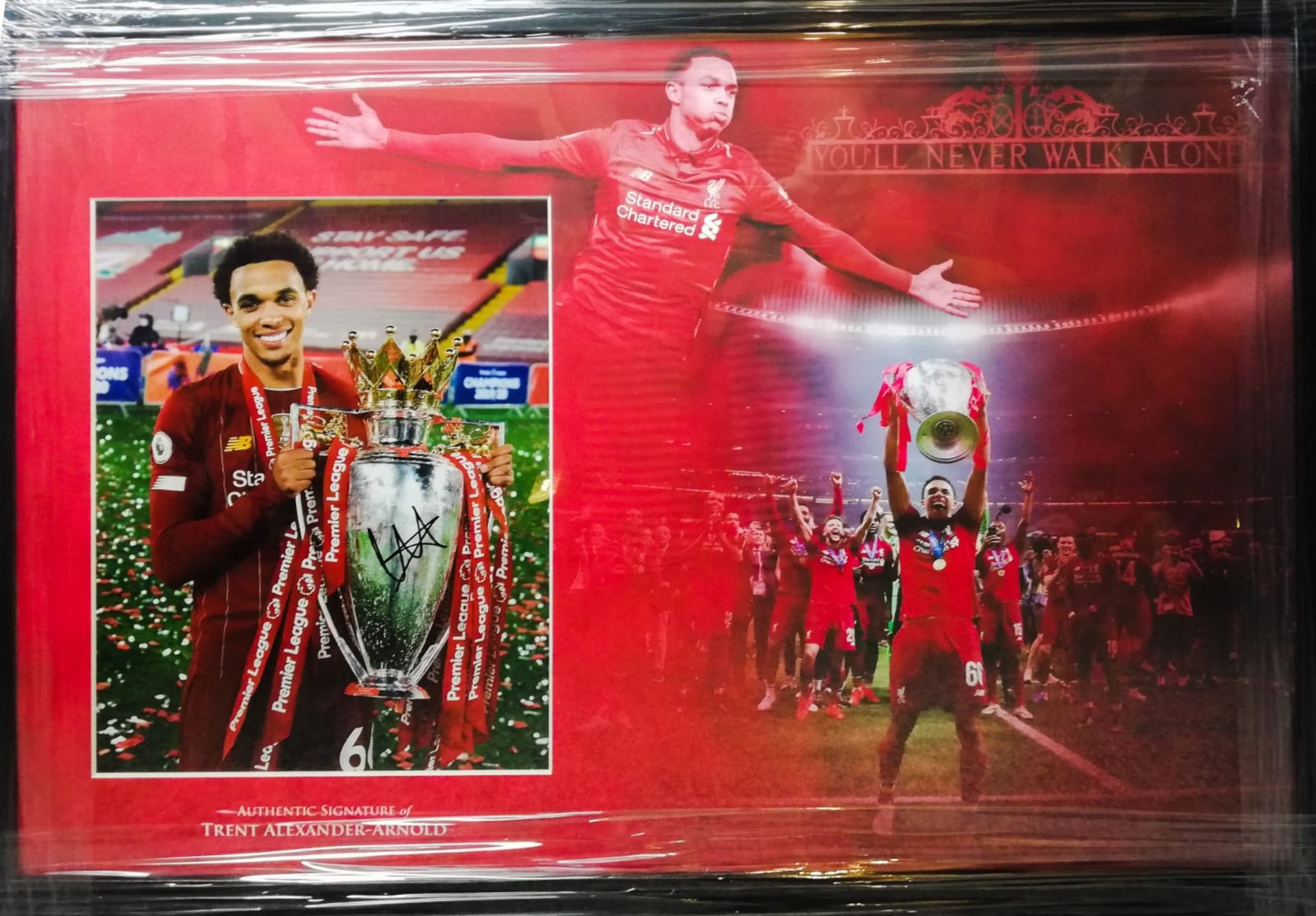 Trent Alexander Arnold Signed And Framed Liverpool Display Supplied with Certificate Of