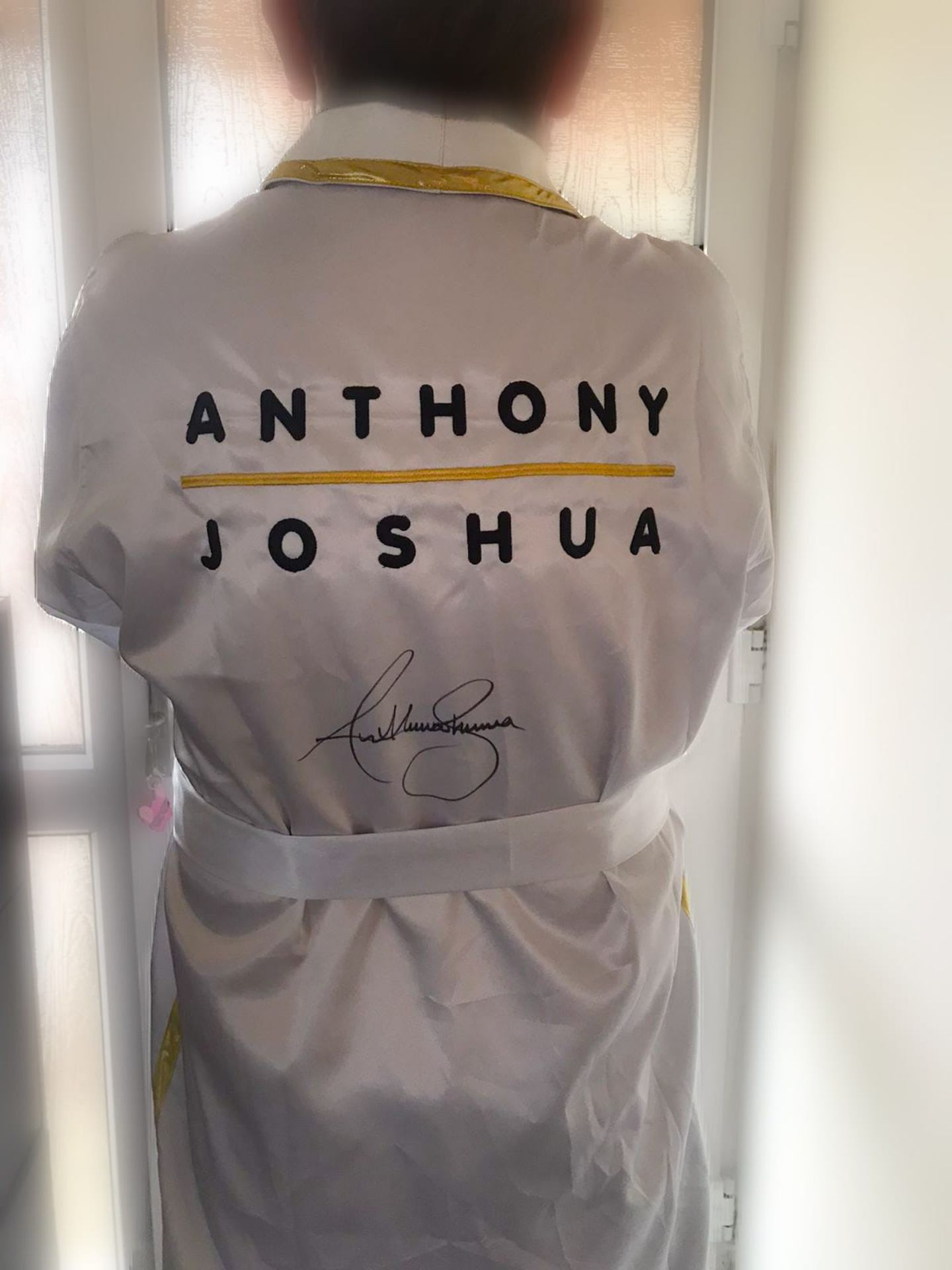 Anthony Joshua Signed Robe Supplied with Certificate Of Authenticity