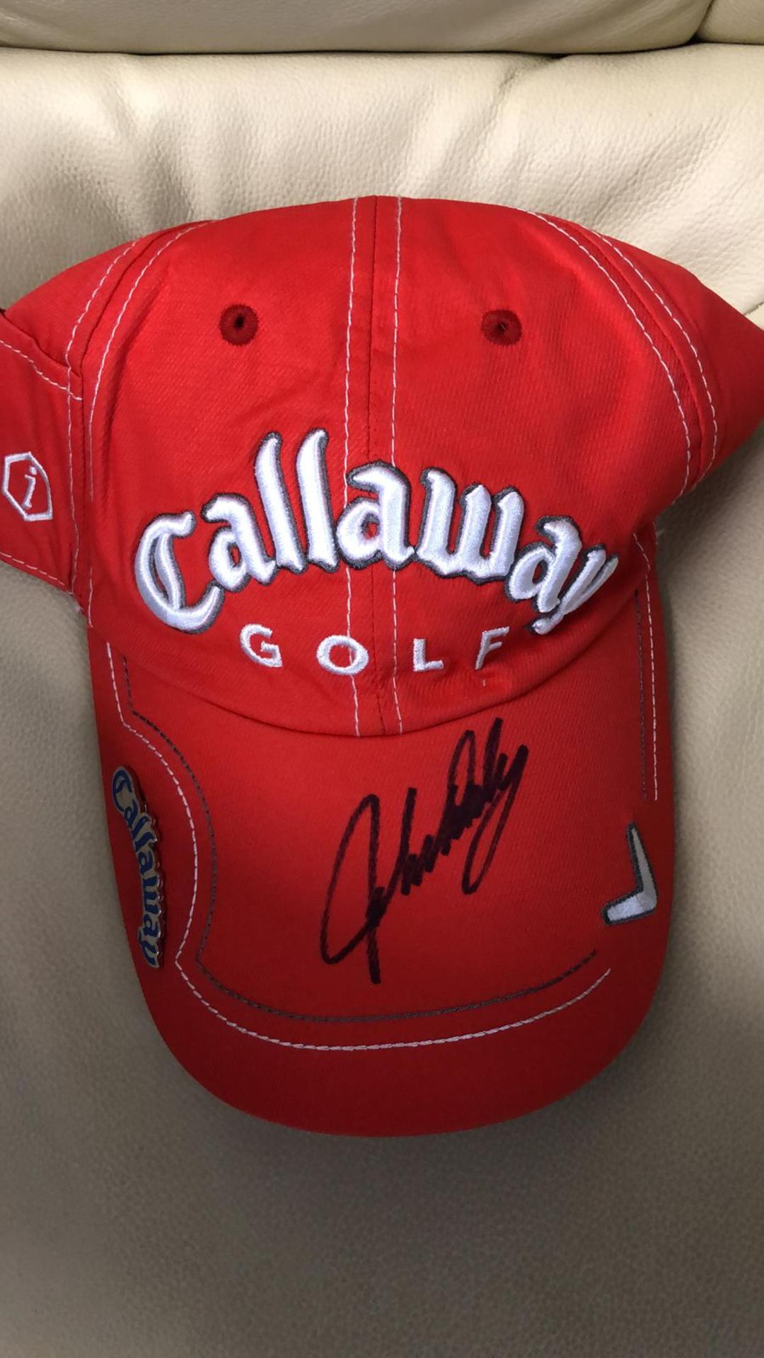 John Daly Signed Callaway Golf Hat With Certificate Of Authenticity