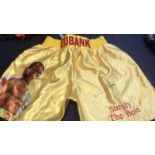 Chris Eubank Snr Signed Boxing Shorts Supplied with Certificate Of Authenticity