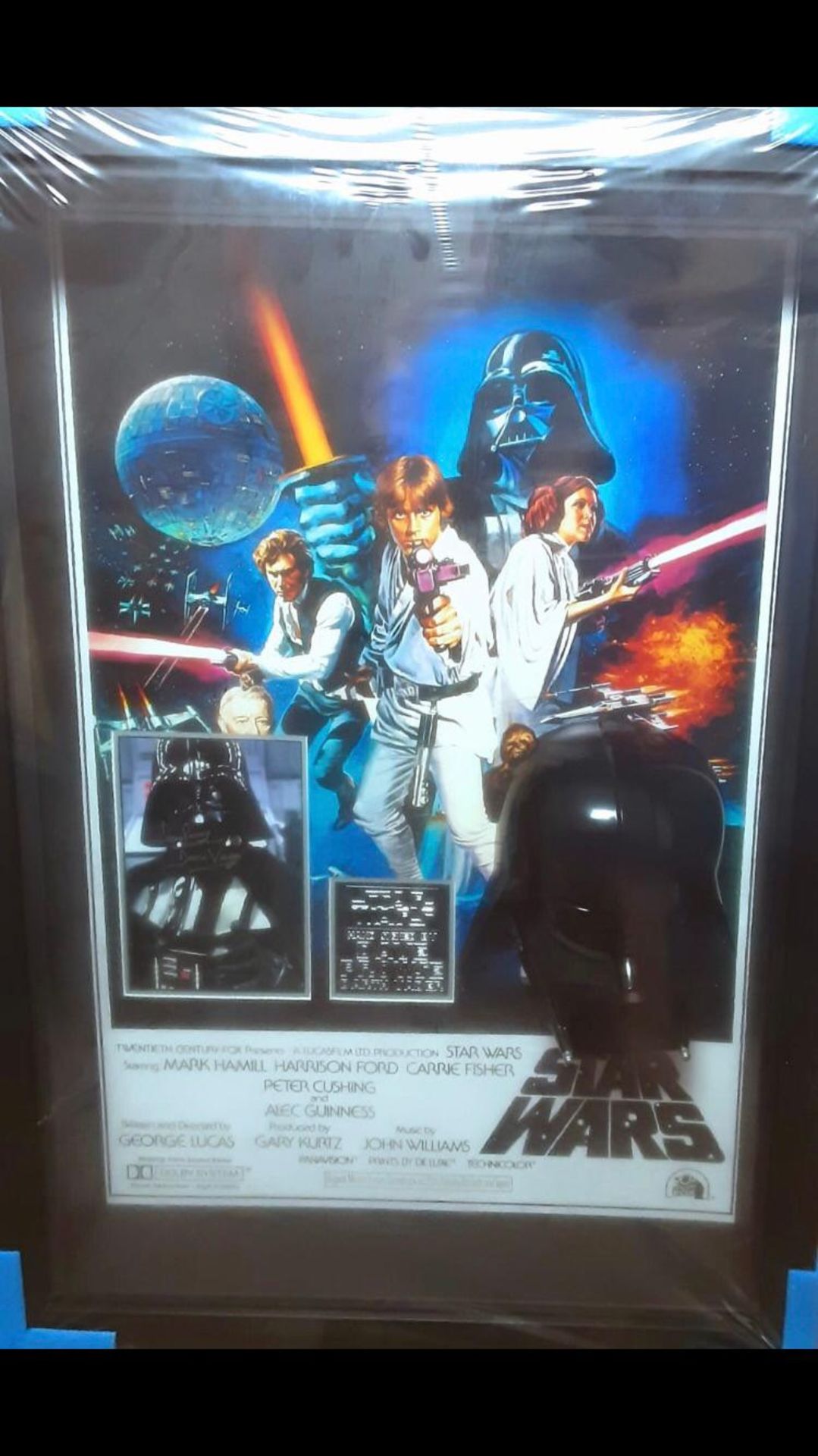 David Prowse Signed And Framed 3d Display With Mask Supplied with Certificate Of Authenticity