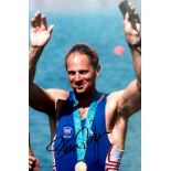 Steve Redgrave Signed Autograph 12x8 Photo Rowing Olympics Commonwealth with certificate of
