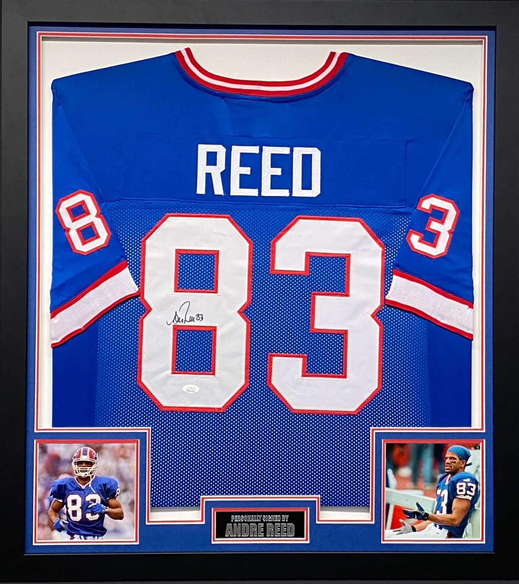 Andre Reed Signed And Framed Buffalo Bills Jersey Supplied with Certificate Of Authenticity