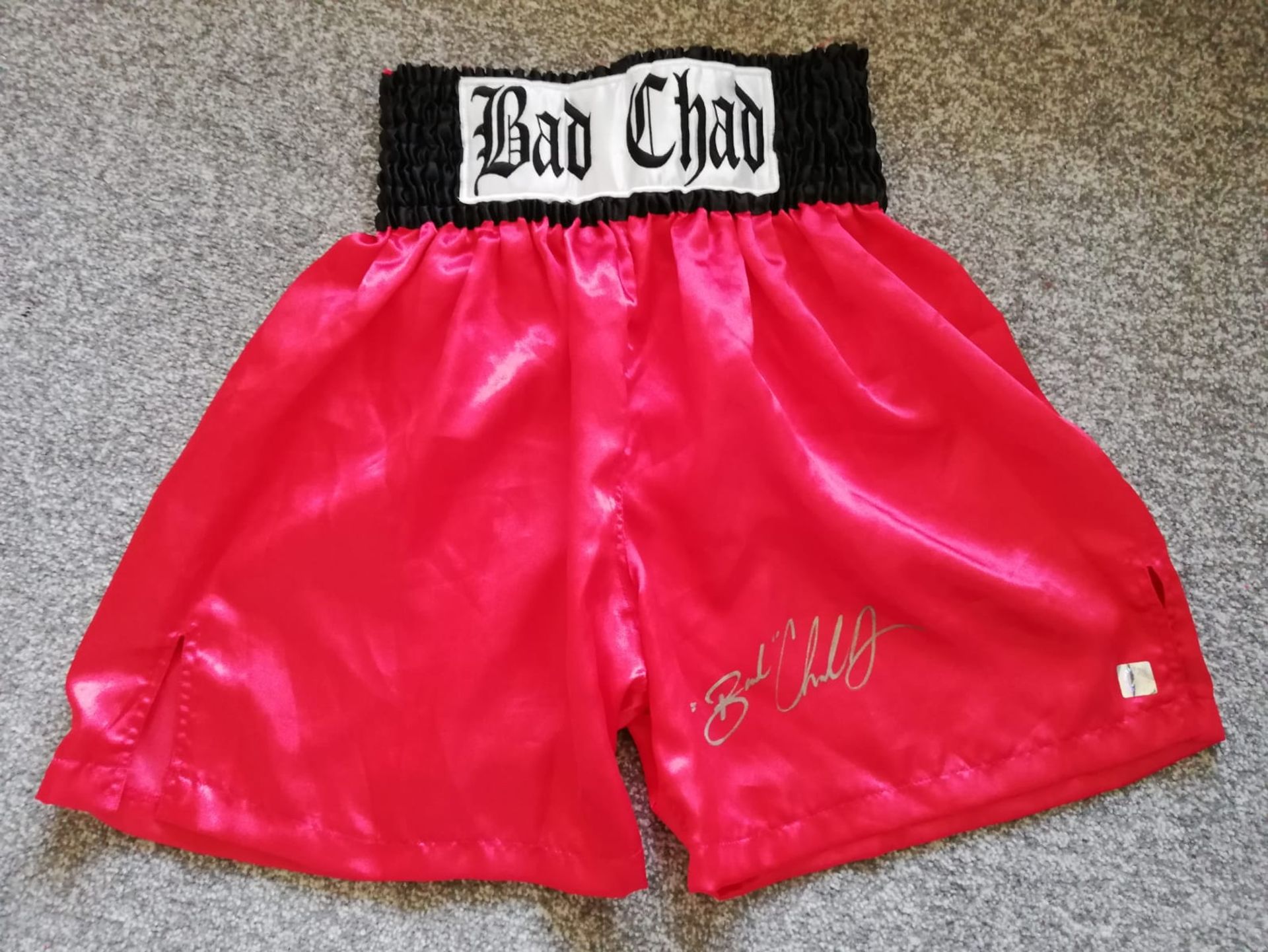 Chad Dawson Signed Boxing Shorts Asi