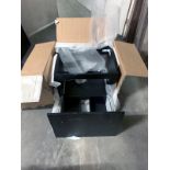 6 x WAW CV600 black vanity sink drawer unit ( Buyers contractor to remove at own cost)
