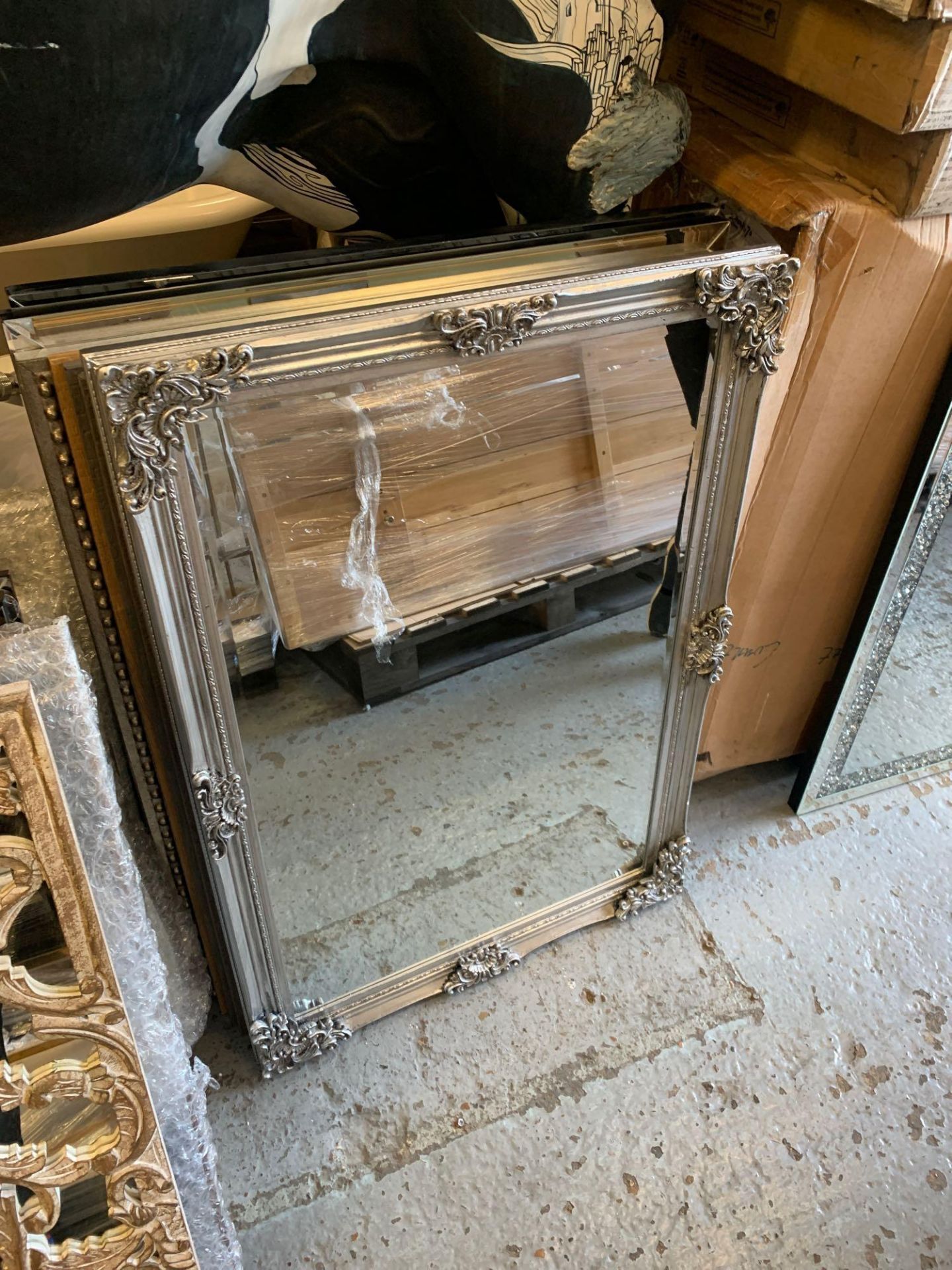 Fiennes Rectangle Mirror Silver 610 X 920mm This Vintage Inspired Piece Rectangle Mirror With Its