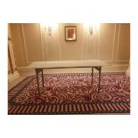 7 x Burgess 5ft Folding Flock Padded Rectangular Banquet Table 78x 152x 72cm