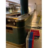 Complete Speak Easy Bar counter Approx. 5M x 1050mm Green FaciaÂ  Bar with Rear Fully Fitted (