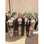 4 x Stainless steel fire extinquisher CO2 2kg
