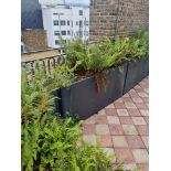 2 x composite planters 150 x 25 x 80cm