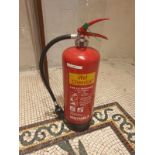 1 x Red fire extinquisher wet chemical 6ltr