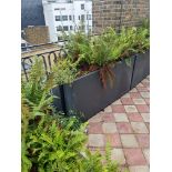 2 x composite planters 150 x 25 x 80cm